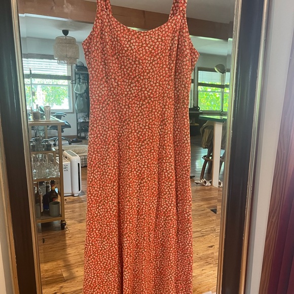 Free People Dresses & Skirts - Free People Red Floral Maxi Dress